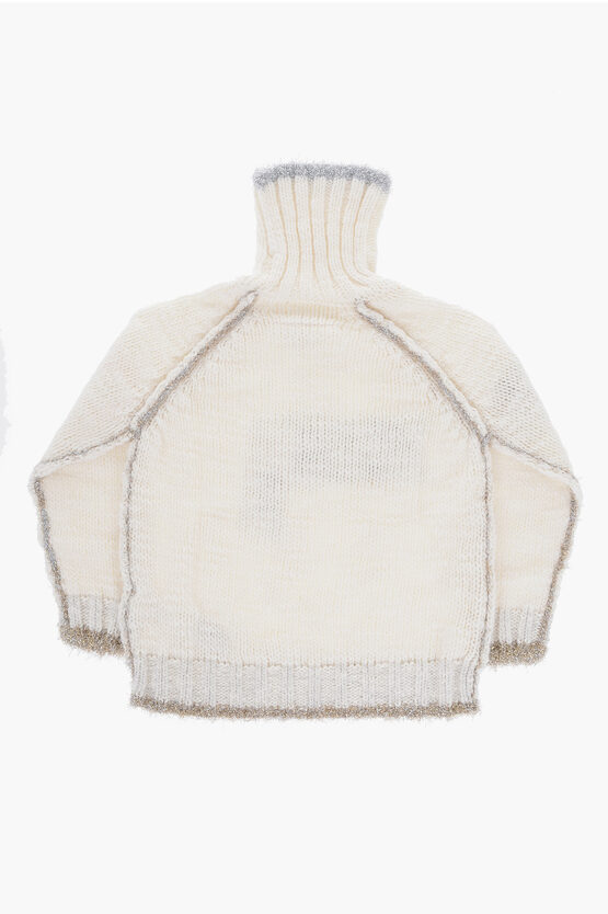 MM6 Turtleneck Sweater with Lurex Details