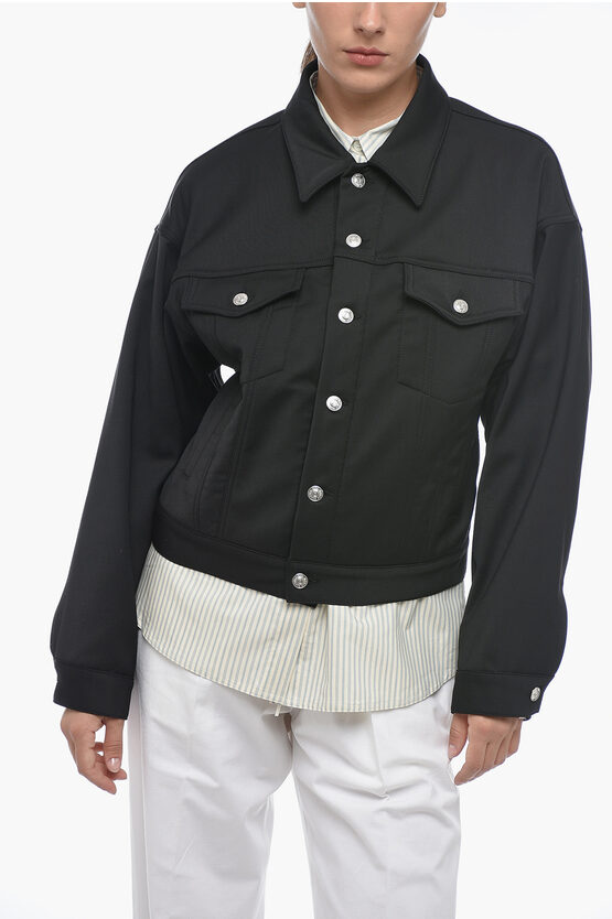 Shop Maison Margiela Mm6 Utility Jacket With Martingale