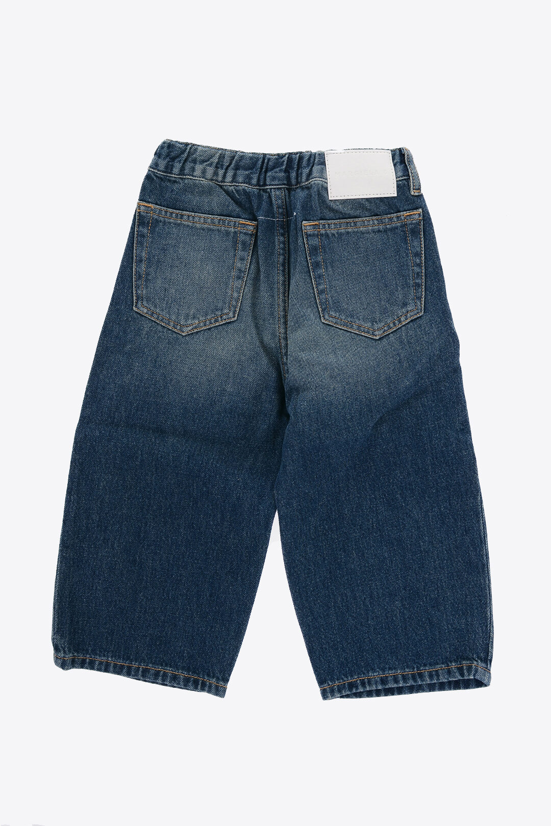 Maison Margiela Kids MM6 Vintage effect Jeans with Logoed Maison Margiela Kids MM6 Vintage effect Jeans with Logoed
