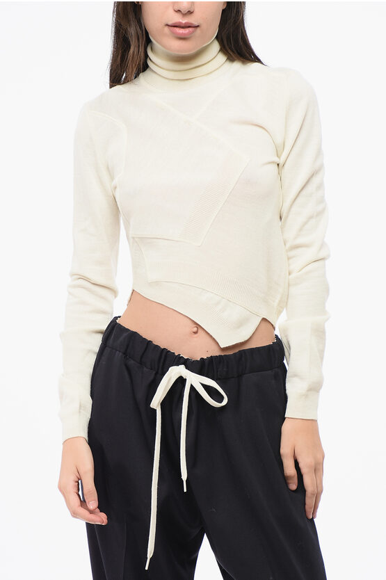 Maison Margiela Mm6 Virgin Wool Blend Turtleneck Sweater