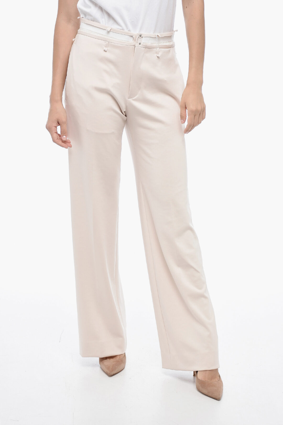 Maison Margiela MM6 Wide-leg Deconstructed Pants women