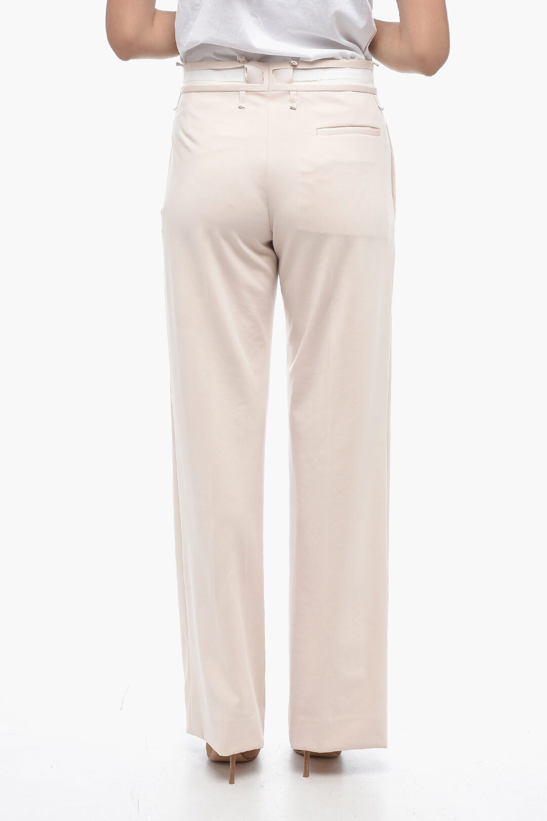 Maison Margiela MM6 Wide-leg Deconstructed Pants women