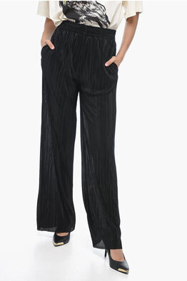 Maison Margiela MM6 Viscose Blend Wide-leg Pants women