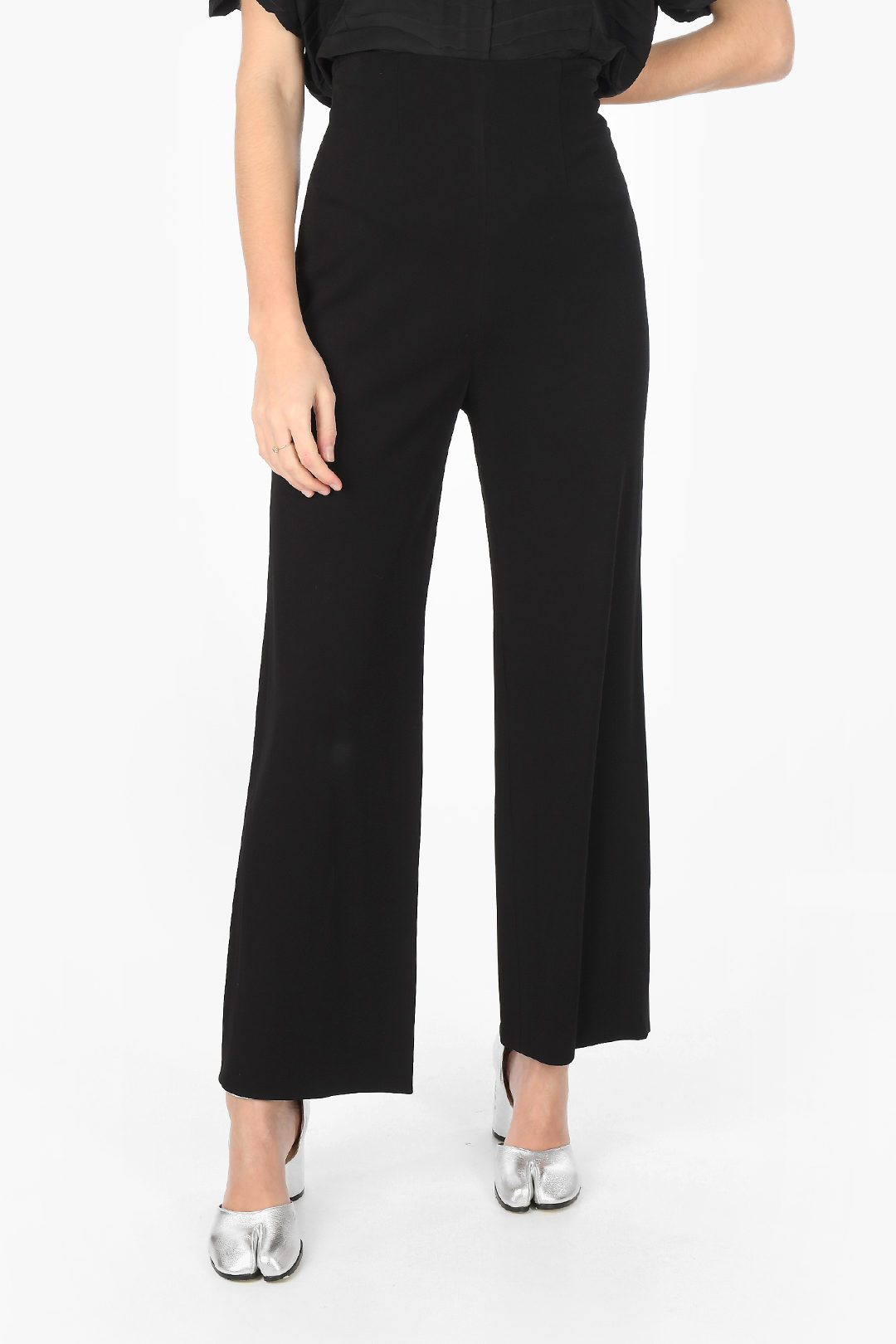 Maison Margiela MMM0 high-rise waist side-zip fastening