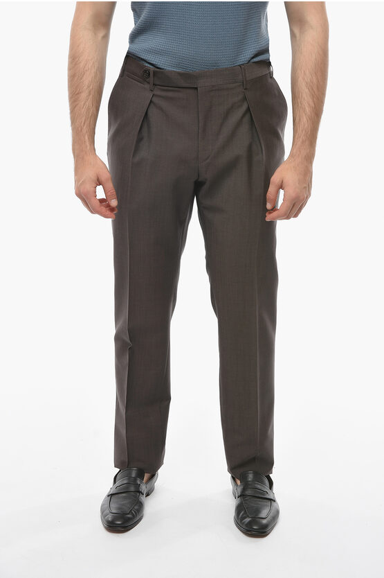 Corneliani Mohair And Wool Leader Pants