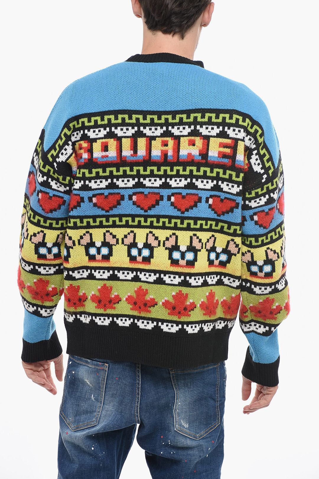 限定✨DSQUARED2 CIRO print sweat shirt NVY DSQUARED2 - Ciro Logo Printed Cotton Hoodie Dsquared2