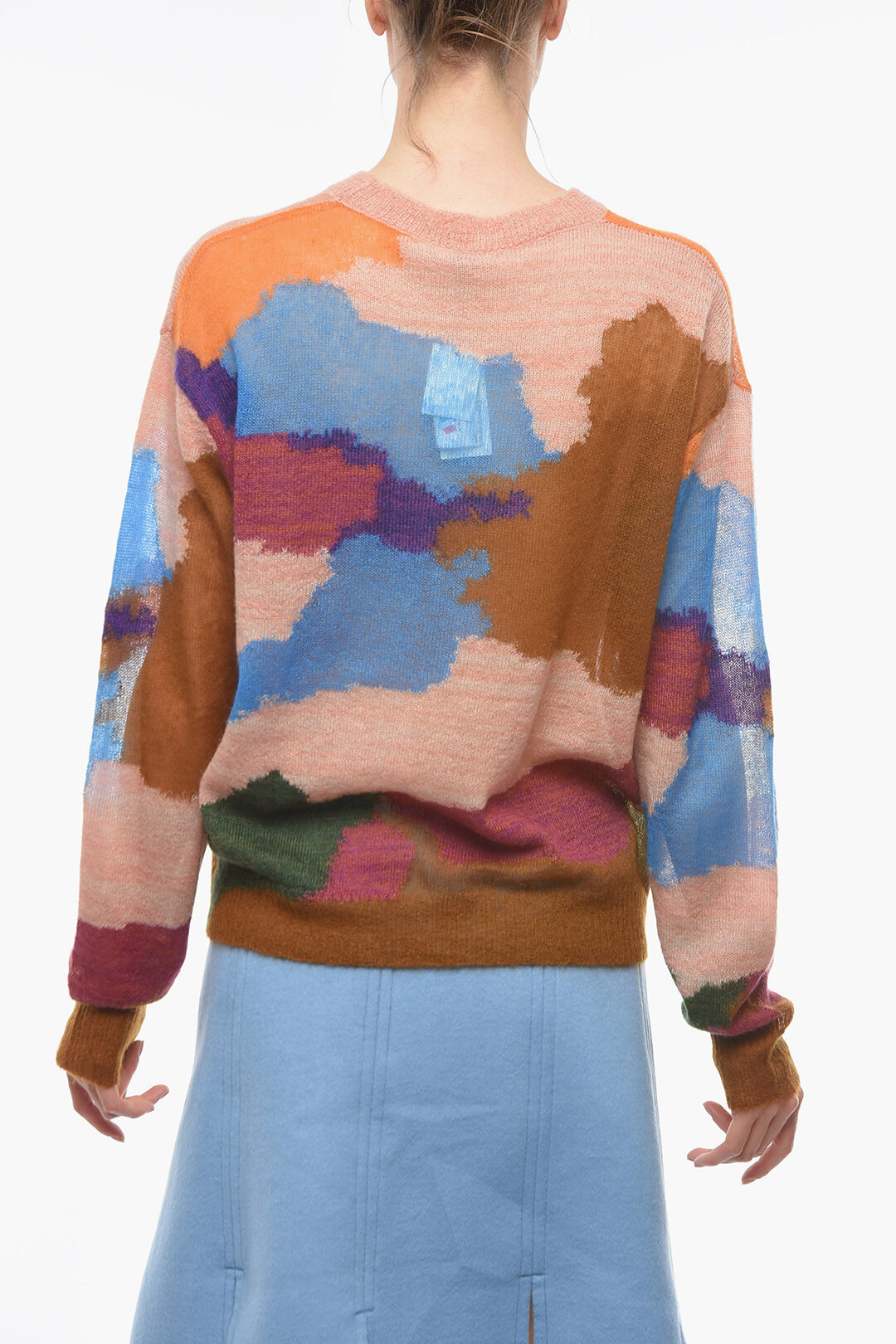 Dries Van Noten Mohair Blend Crew-neck Sweater women