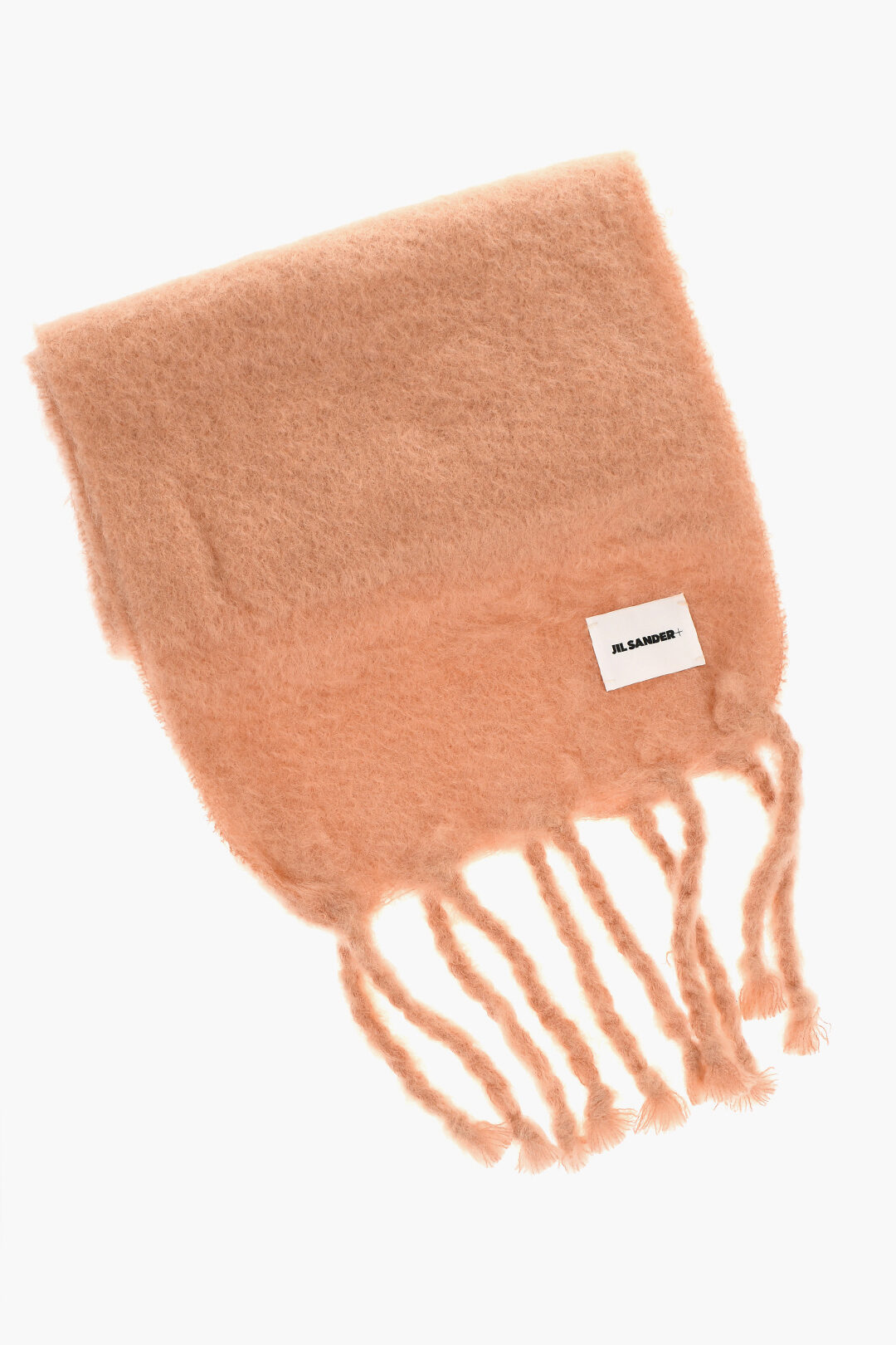 Jil Sander Mohair Blend Scarf with Fringed Hems women