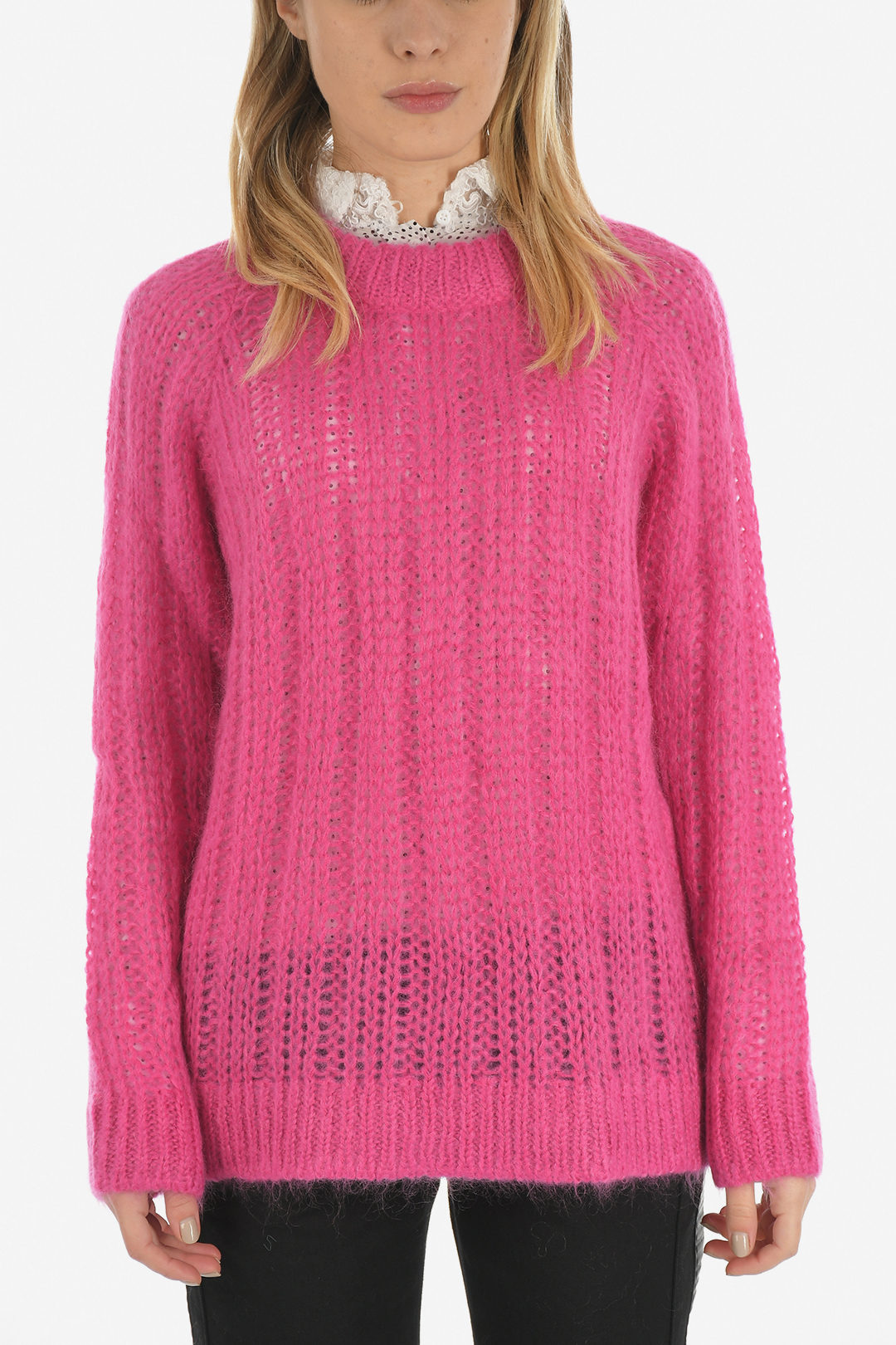 mohair cable knit Sweater