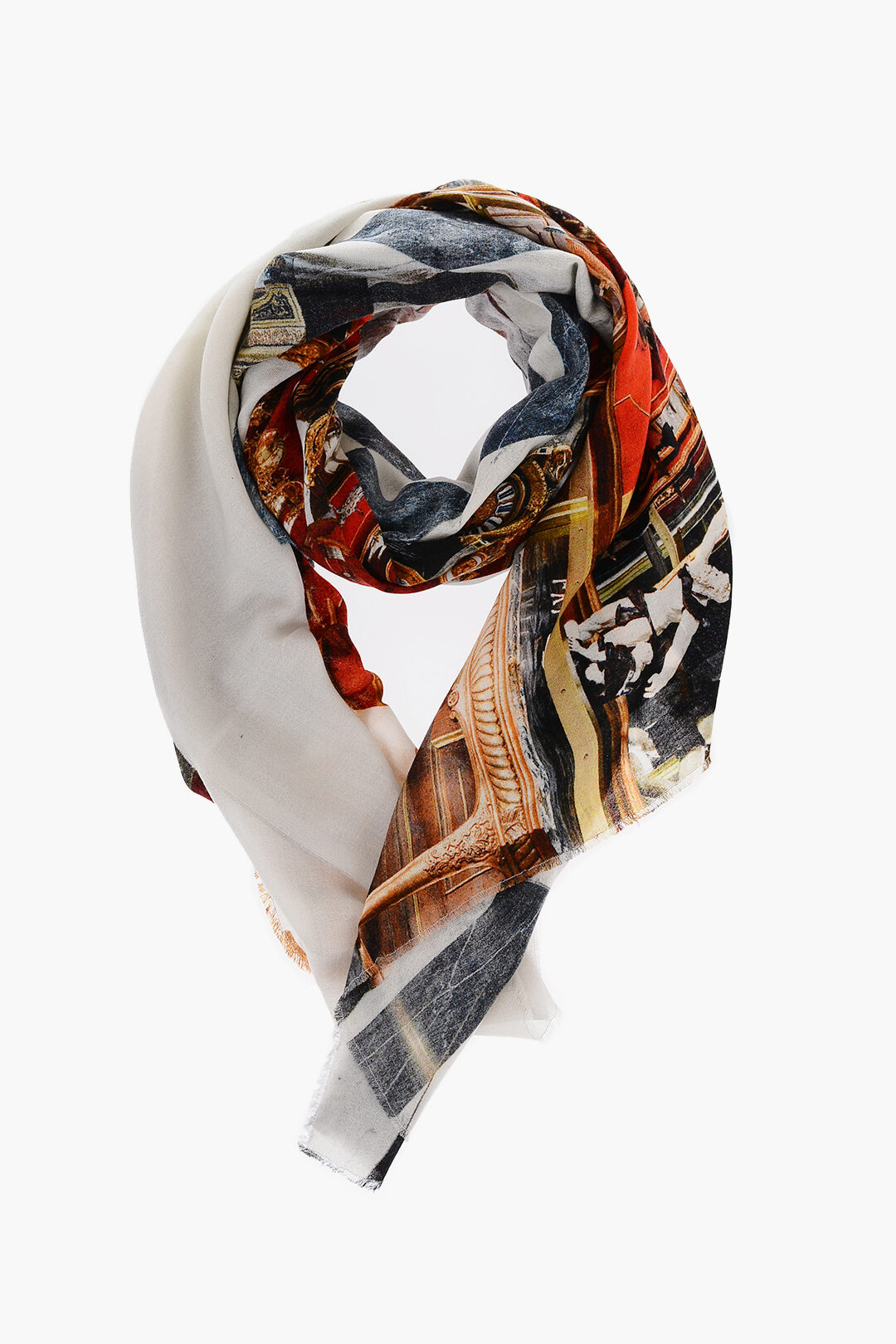 極美品❗️Faliero Sarti モダールカシミヤストール　バンダナ柄　モニカ 極美品❗️Faliero Sarti モダールカシミヤストール バンダナ柄