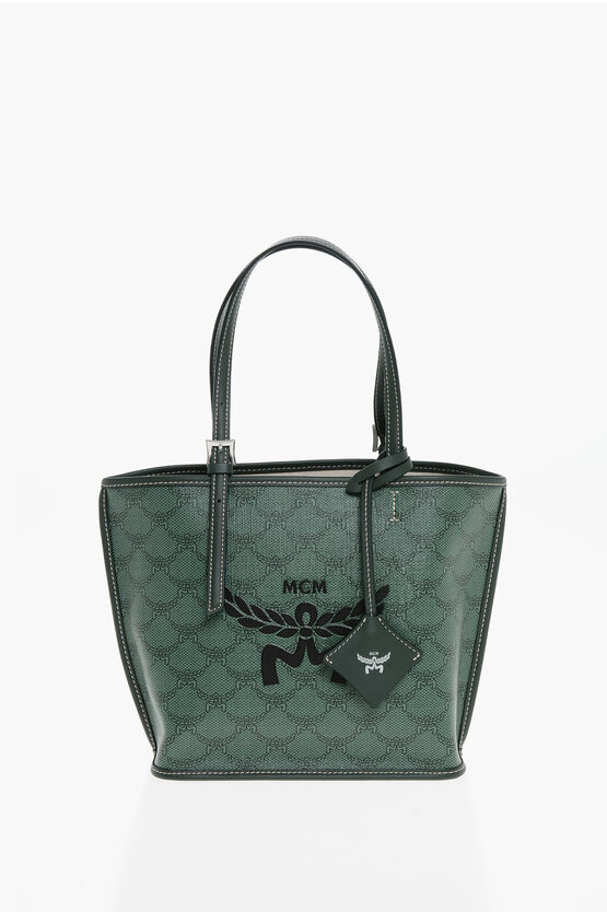 Mcm Monogram Eco-leather Himmel Tote Bag
