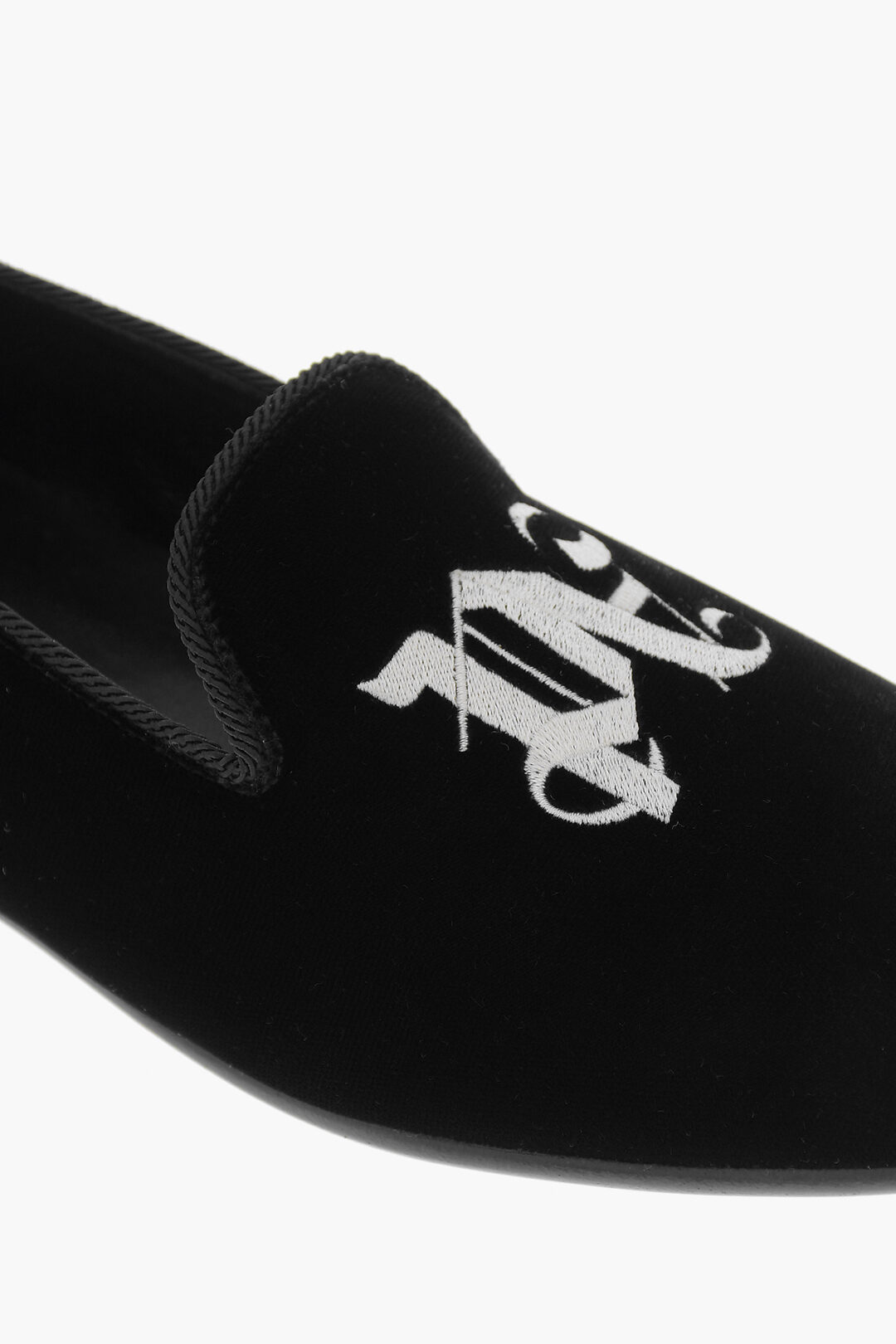 Sandal Velvet Angels Shoes Palm Angels Monogram Embroidered Velvet