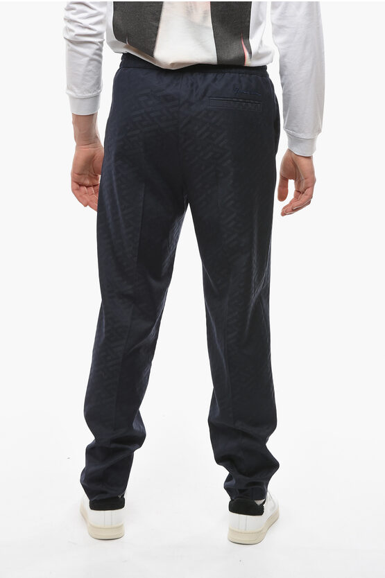 Versace Monogram Jacquard Pants with Elastic Wasitband men Glamood Outlet
