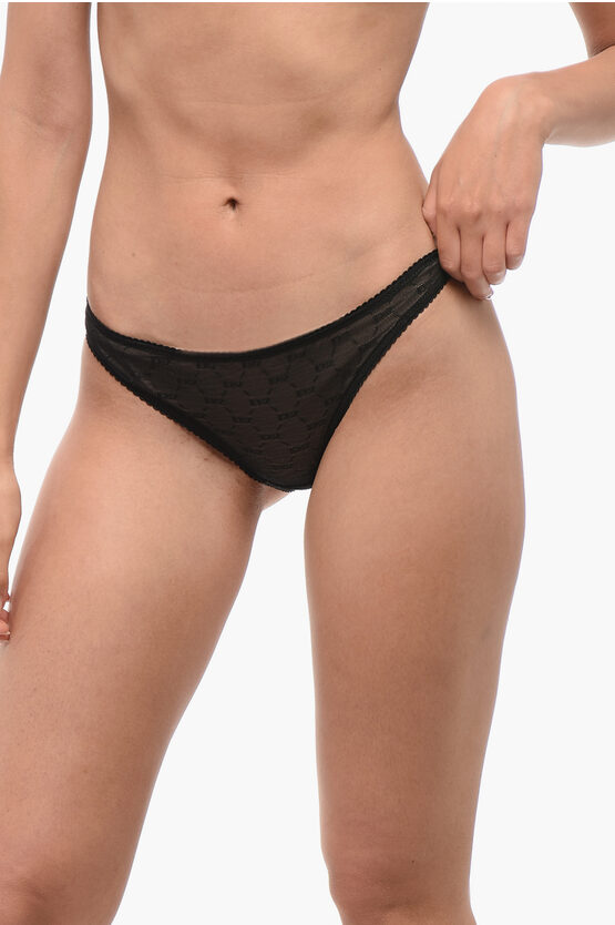 Dsquared2 Mesh Slip With Sequined Embroidery