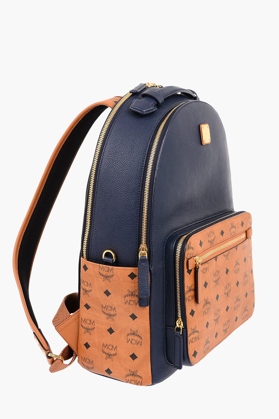 Mcm Colorblock Leather Backpack