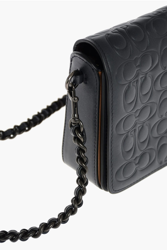 leather monogram purse