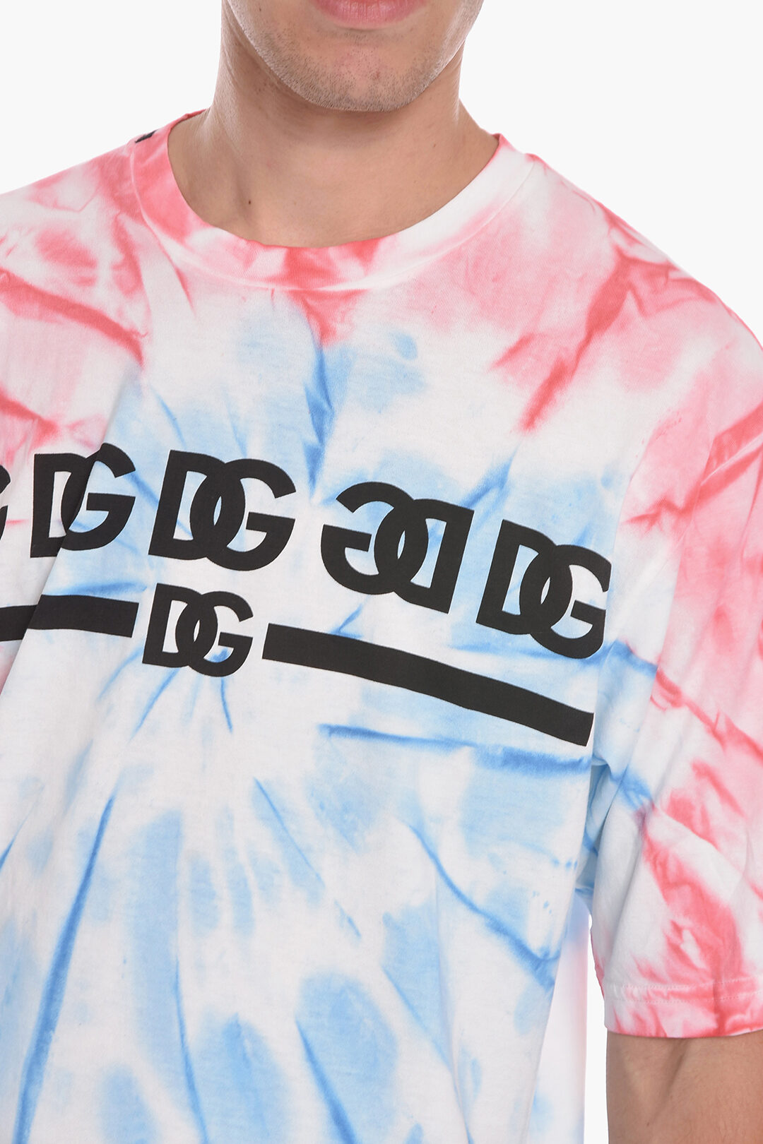 monogram tie & dye printed tee