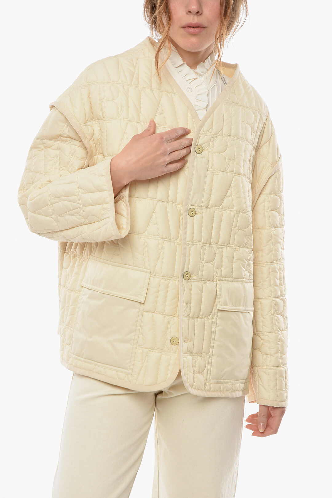 Monogram quilted jacket