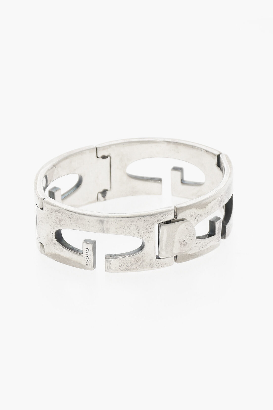Silver monogram bracelet discount