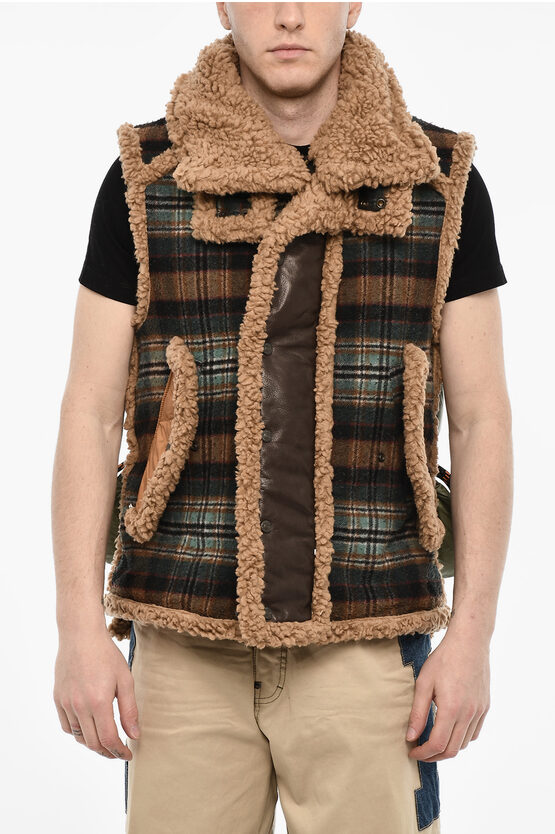 Dsquared2 Multi Fabric Padded Vest