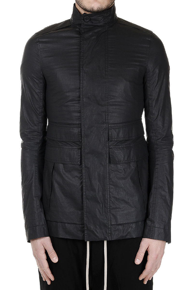 Rick Owens Multi Pockets FIELD Zipped Long Jacket men Glamood Outlet