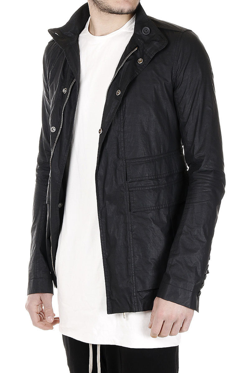 Rick Owens Multi Pockets FIELD Zipped Long Jacket men Glamood Outlet