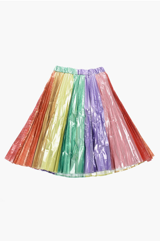 Stella Mccartney Multicolor Pleatd Flared Skirt