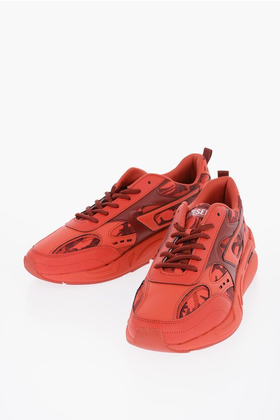 Shop Diesel Multifabric S-serendipity Sport Sneakers With Camo Printe