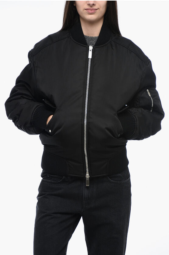 Shop Off-white Multipocket Bomber With Cuffs