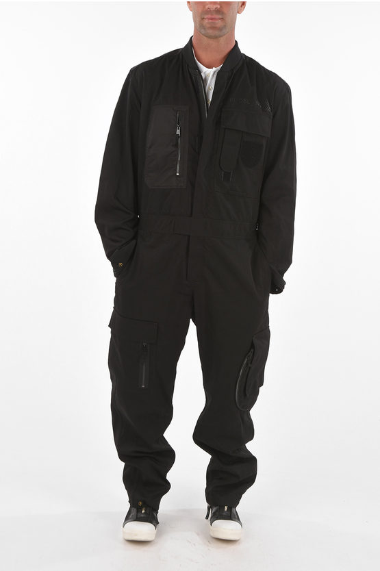 Diesel Multipocket P-DEVO Front Zipped Jumpsuit men - Glamood Outlet