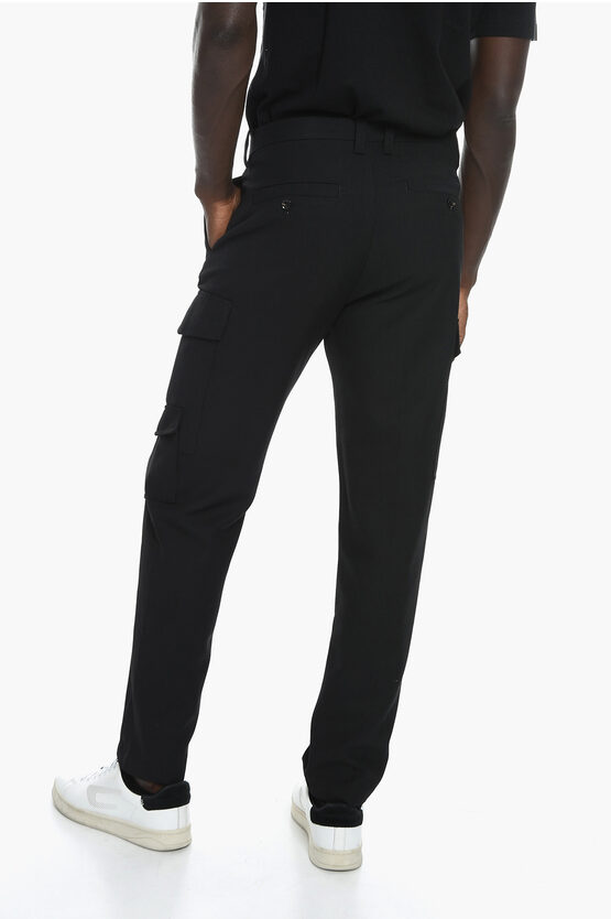 Diesel Multipocket P-RHEE-NW Trousers with Embroidered Logo men ...