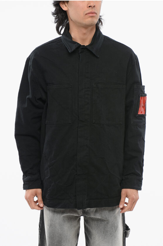 44 Label Group Multipocketed Denim Jacket With Snap Buttons