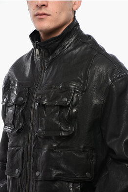 Outlet Neil Barrett men Leather Jackets - Glamood Outlet Outlet Neil Barrett men Leather Jackets - Glamood Outlet