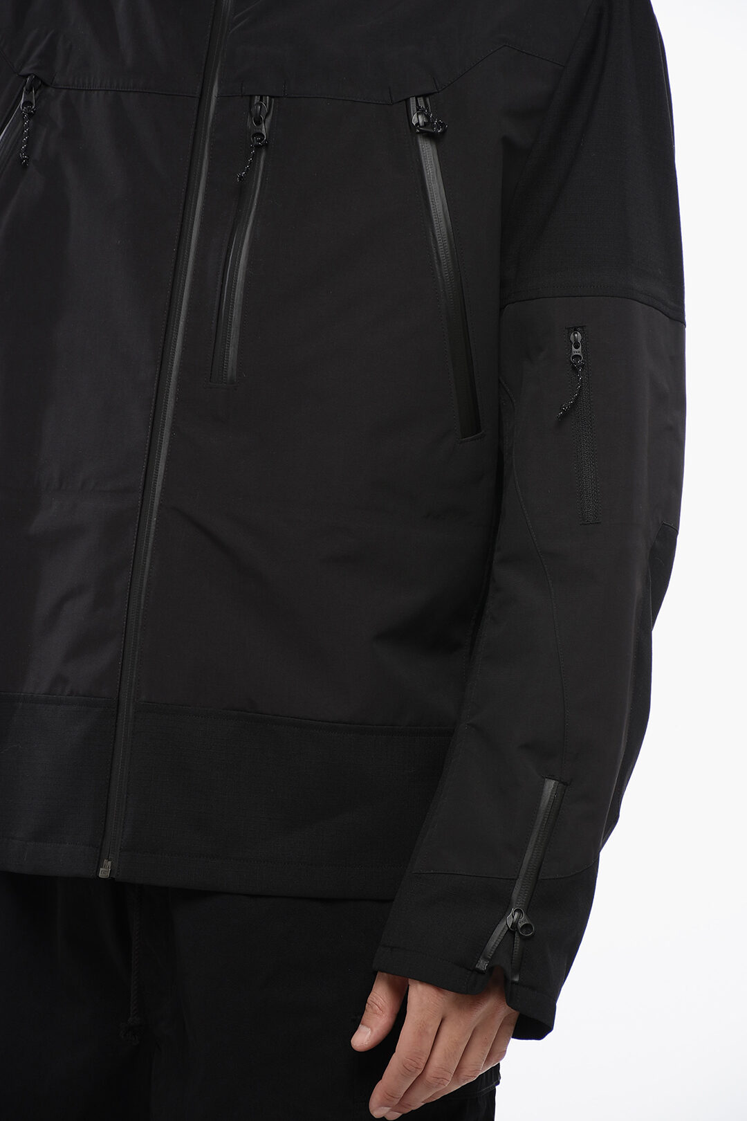 Junya Watanabe Multipocketed Nylon Jacket with Front Zip men Junya Watanabe Multipocketed Nylon Jacket with Front Zip men