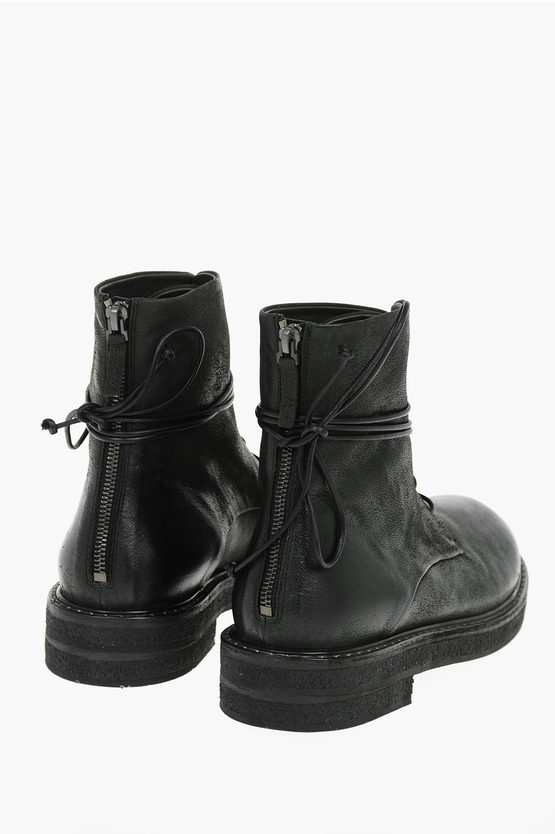 Marsell Nabuck Leather PARRUCCA Zipped Combat Boots damen Glamood Outlet