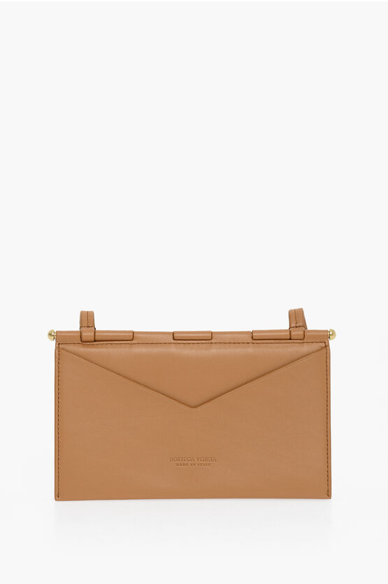 Bottega Veneta Nappa Light Mini Bag With Shoulder Strap In Brown