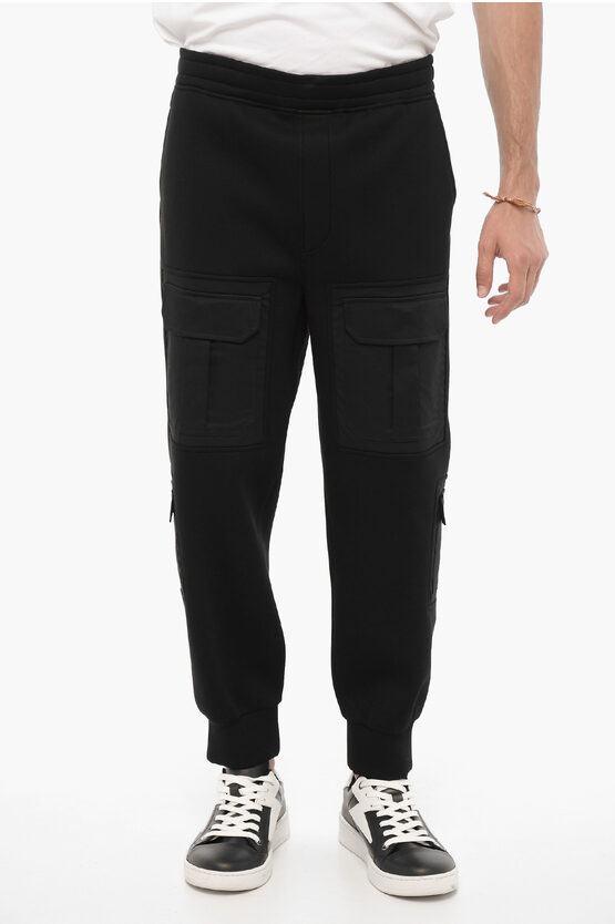 Shop Neil Barrett Neoprene Loose Fit Fireman Cargo Joggers