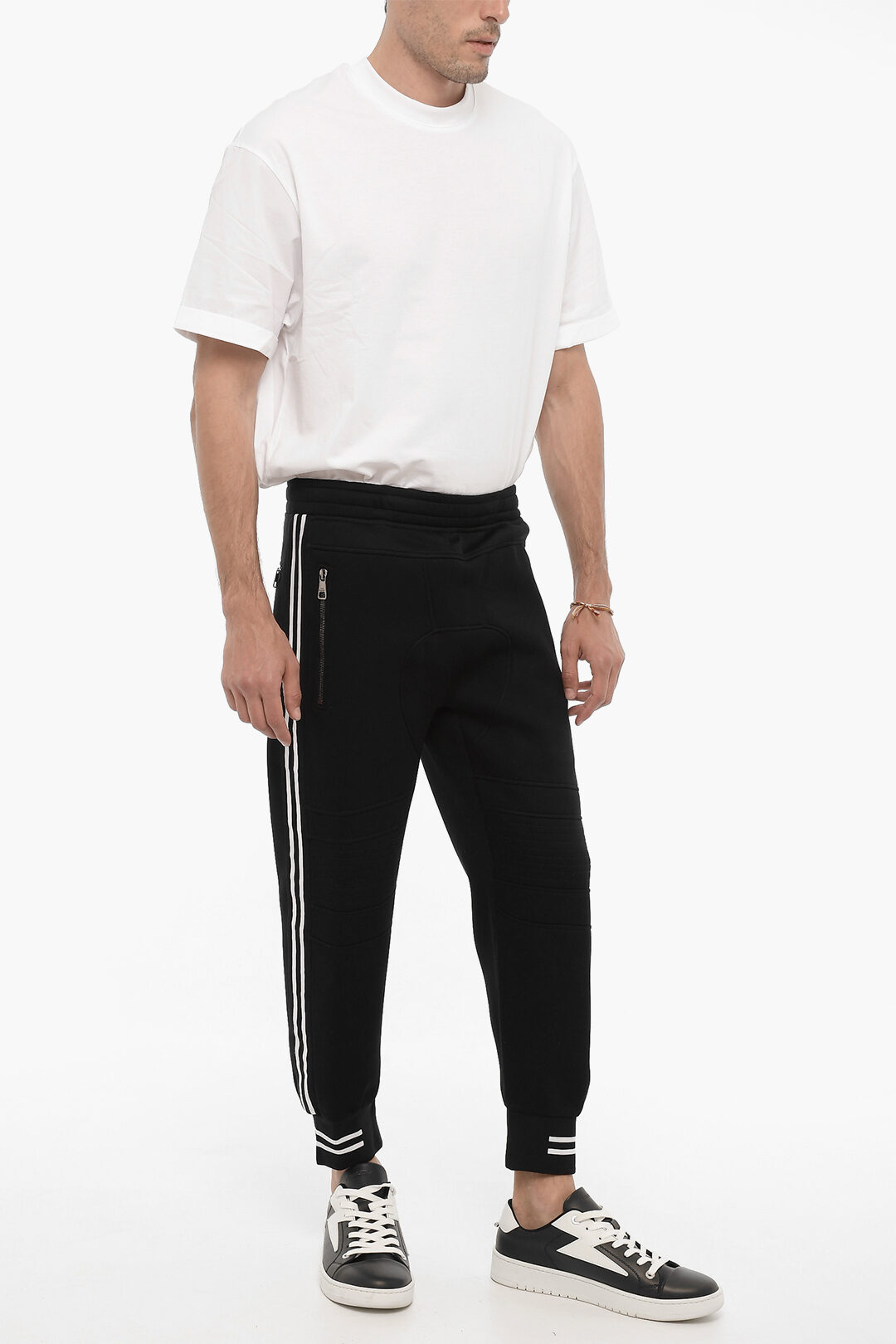 Neil Barrett Neoprene Skinny Fit Biker Joggers with