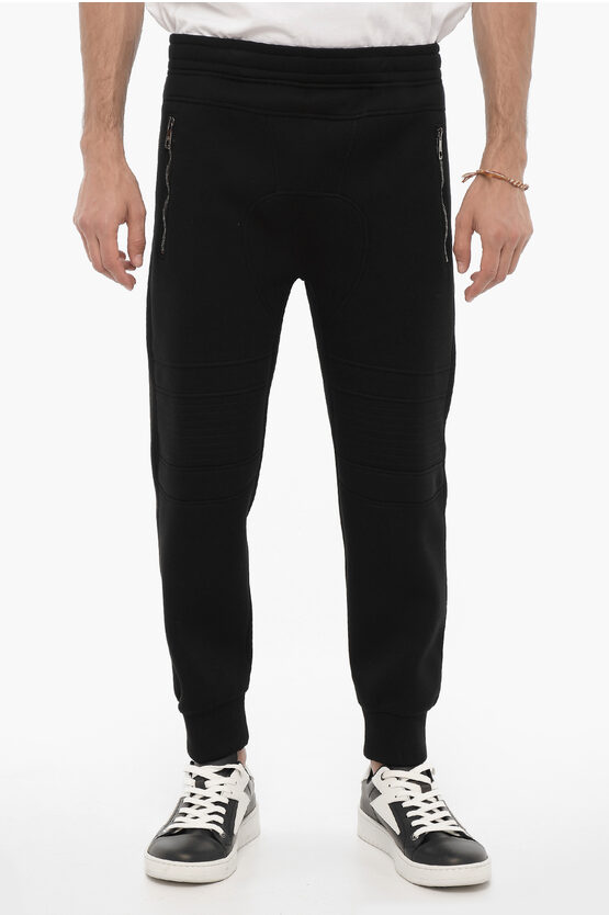 Shop Neil Barrett Neoprene Skinny Fit Biker Joggers