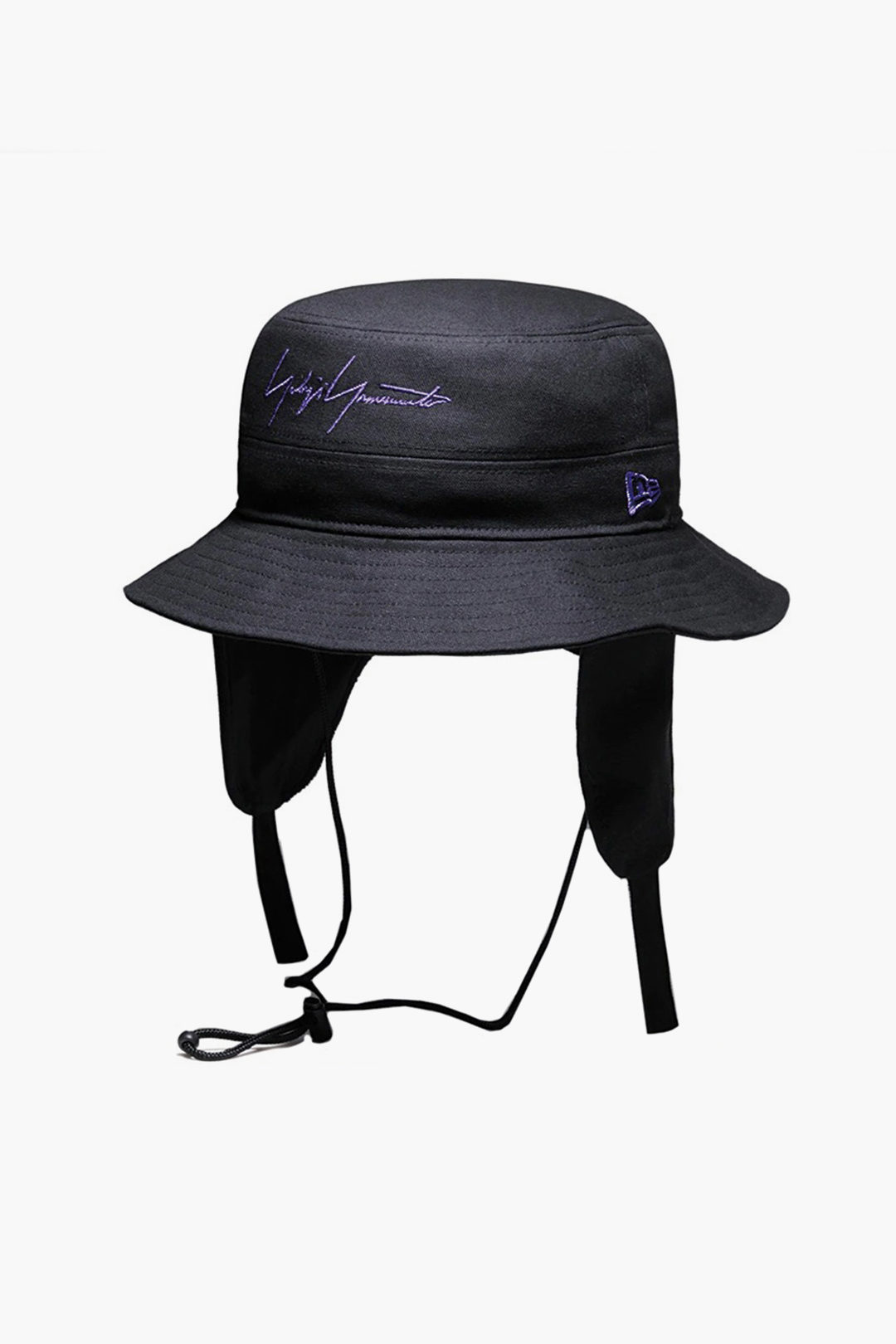 Yohji Yamamoto NEW ERA Cotton Bucket Hat with Logo