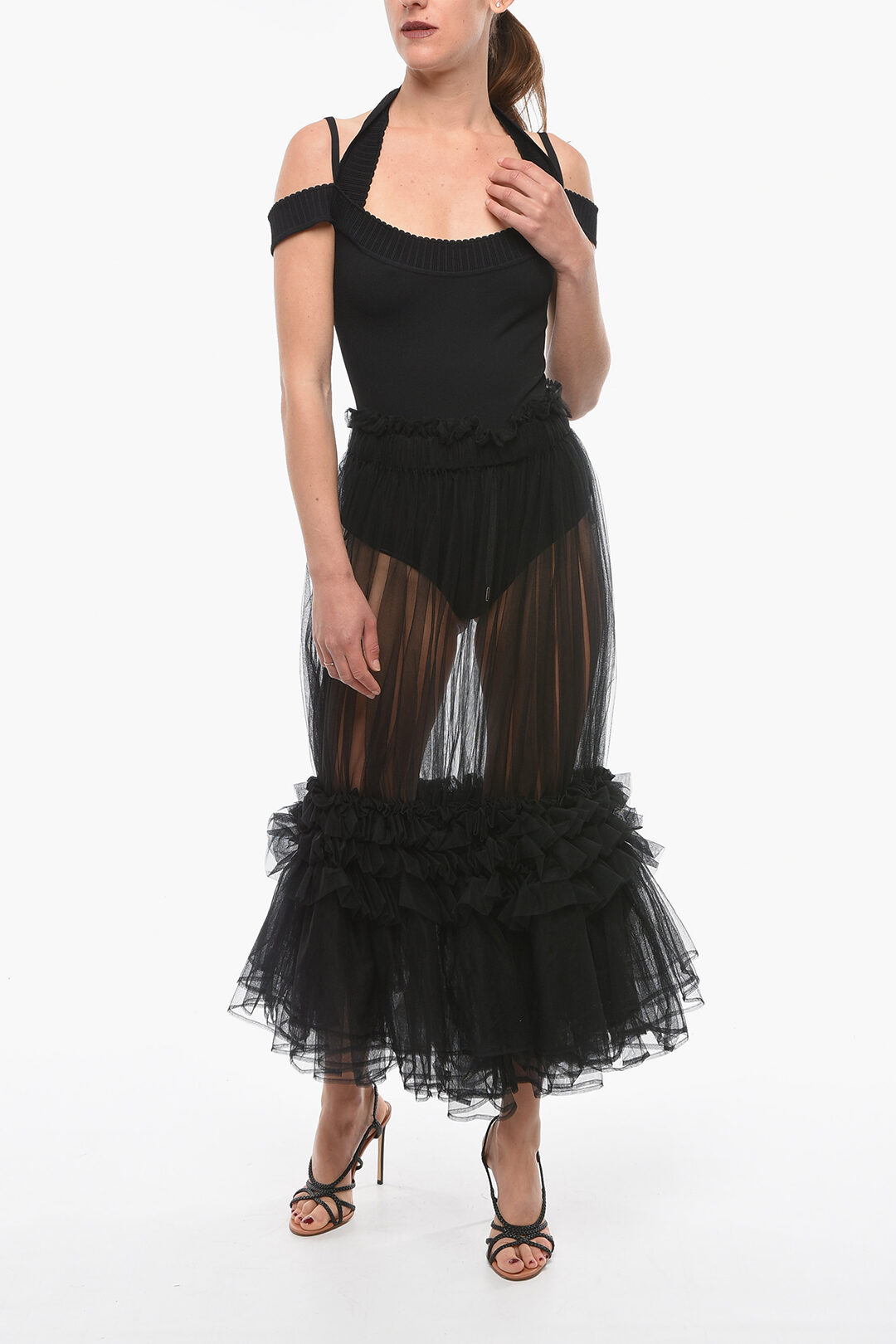 スカート noir kei ninomiya /tulle suspender skirt noir kei ninomiya /tulle suspender skirt - メルカリ