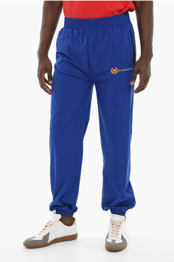 Bel-air Athletics Nylon Academy Joggers With Drawstring On The Waist In Blue