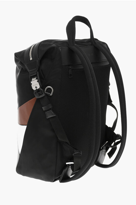 Neil Barrett Nylon and Leather MODERNIST Backpack with Contrast ...