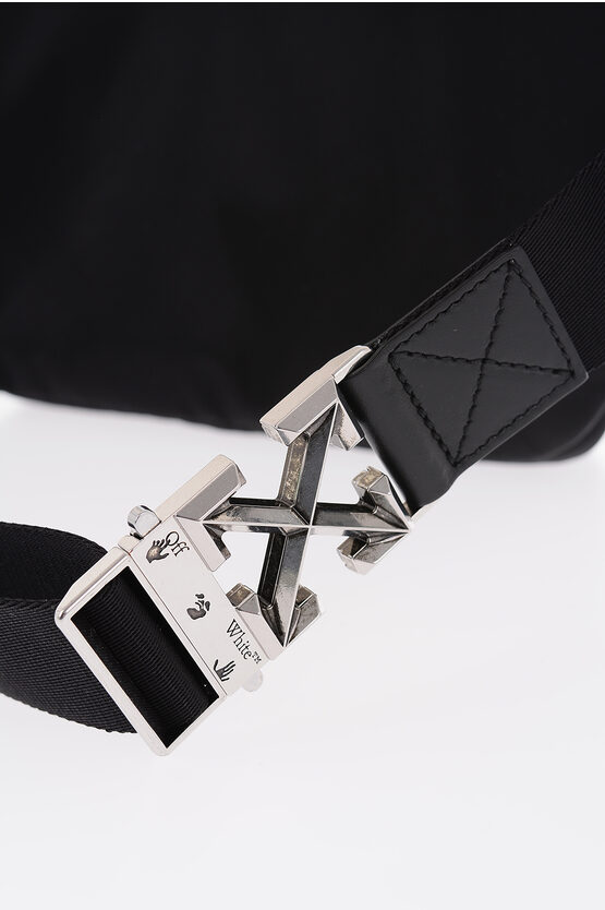 Off-White Nylon ARROW TUC Belt Bag with PAPER CLIP Puller Detail