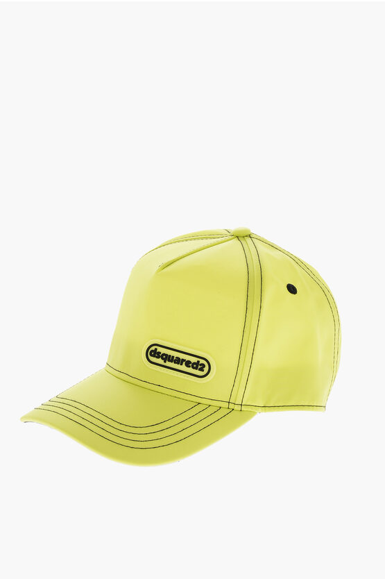 Dsquared2 Nylon Baseball Cap With Visible Stitchings In Green