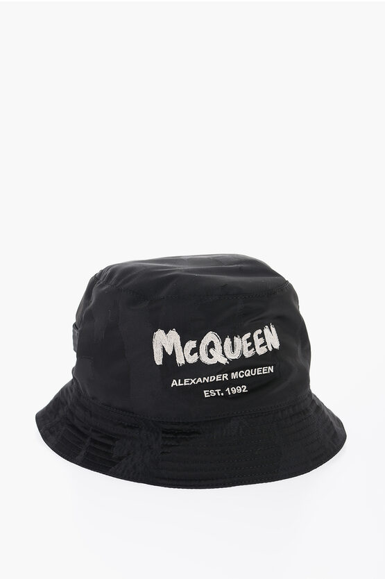 Shop Alexander Mcqueen Nylon Bucket Hat