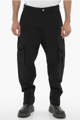 Fendi Cotton Blend Cargo Pants with Drawstring men - Glamood