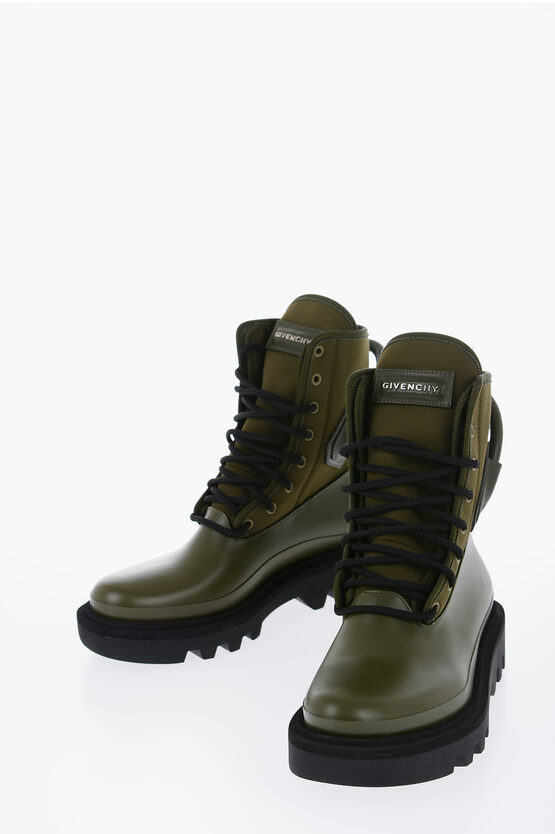 Shop Givenchy Nylon Combat Boots With Tank Sole