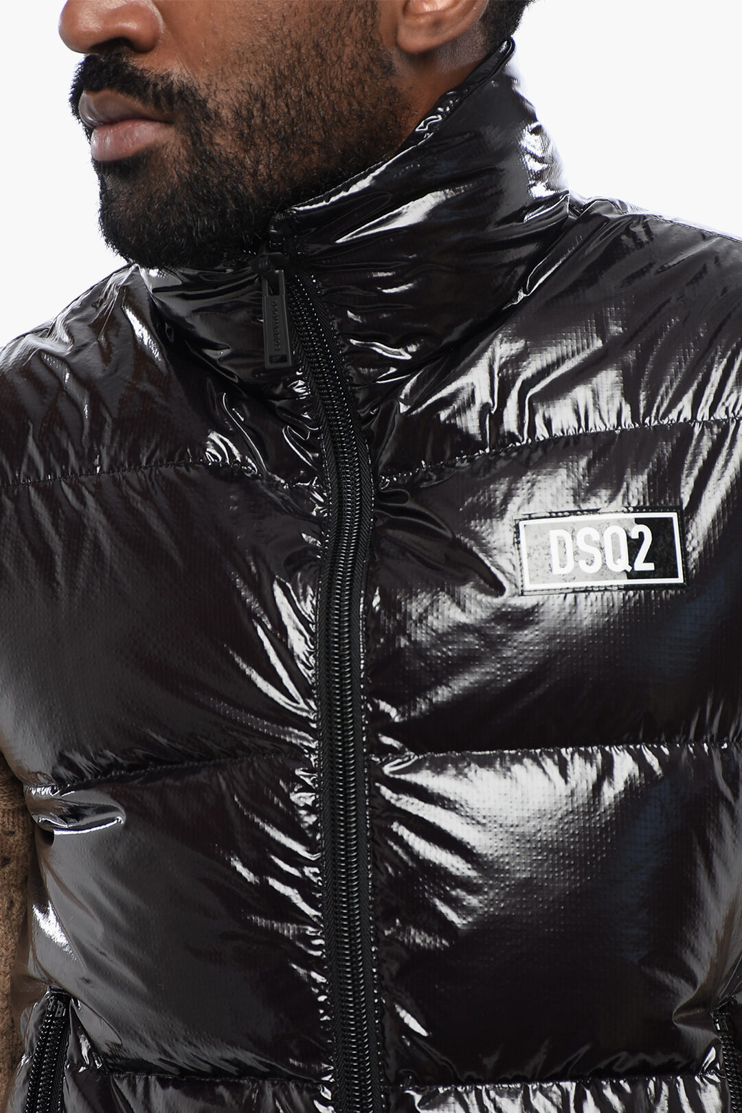 Dsquared2 Nylon Down Vest Jacket with Logo men Glamood Outlet