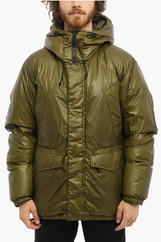Woolrich Nylon HI-LOFT MAFFLE Down Jacket with Hood men - Glamood Outlet